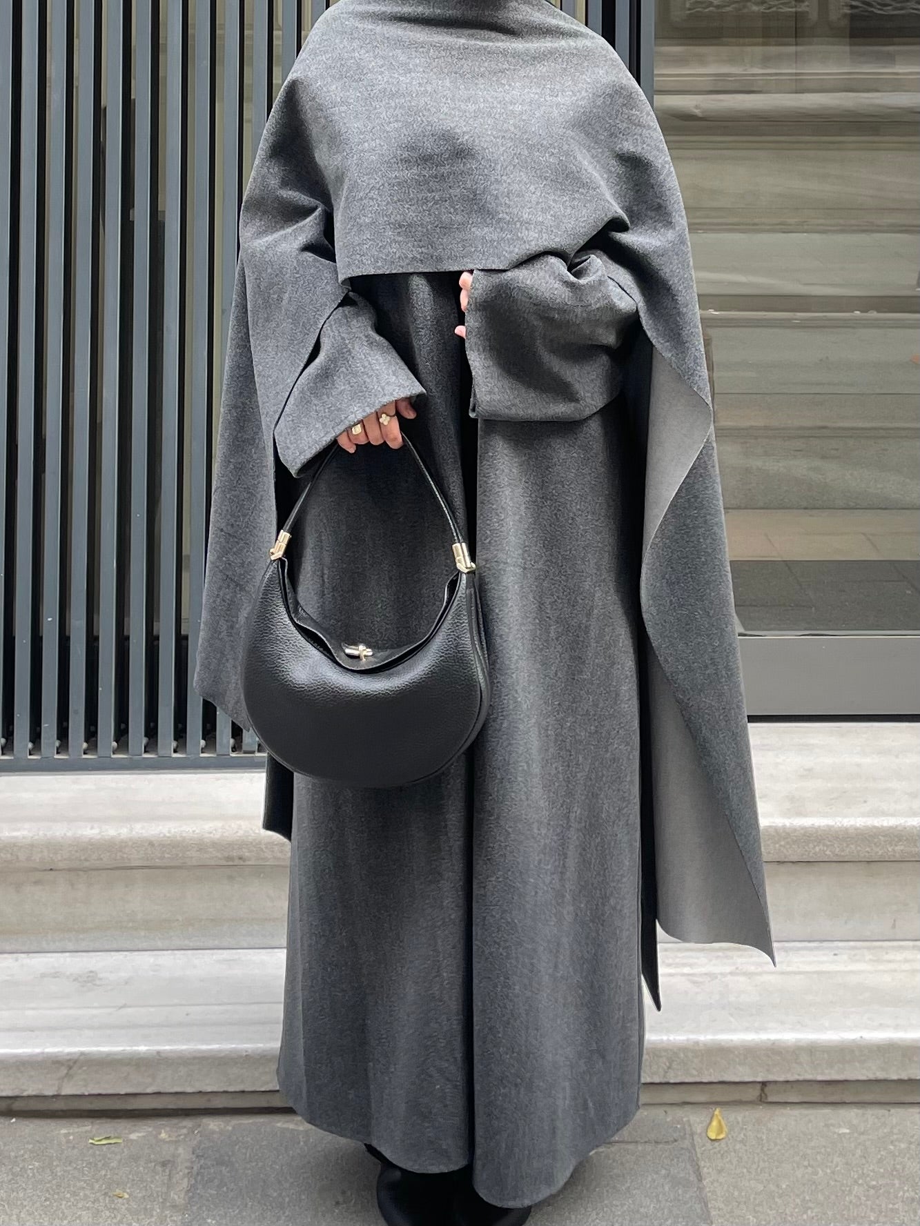 Grey Abaya coat