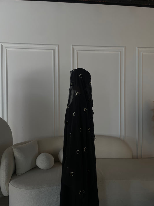 Black moon abaya set
