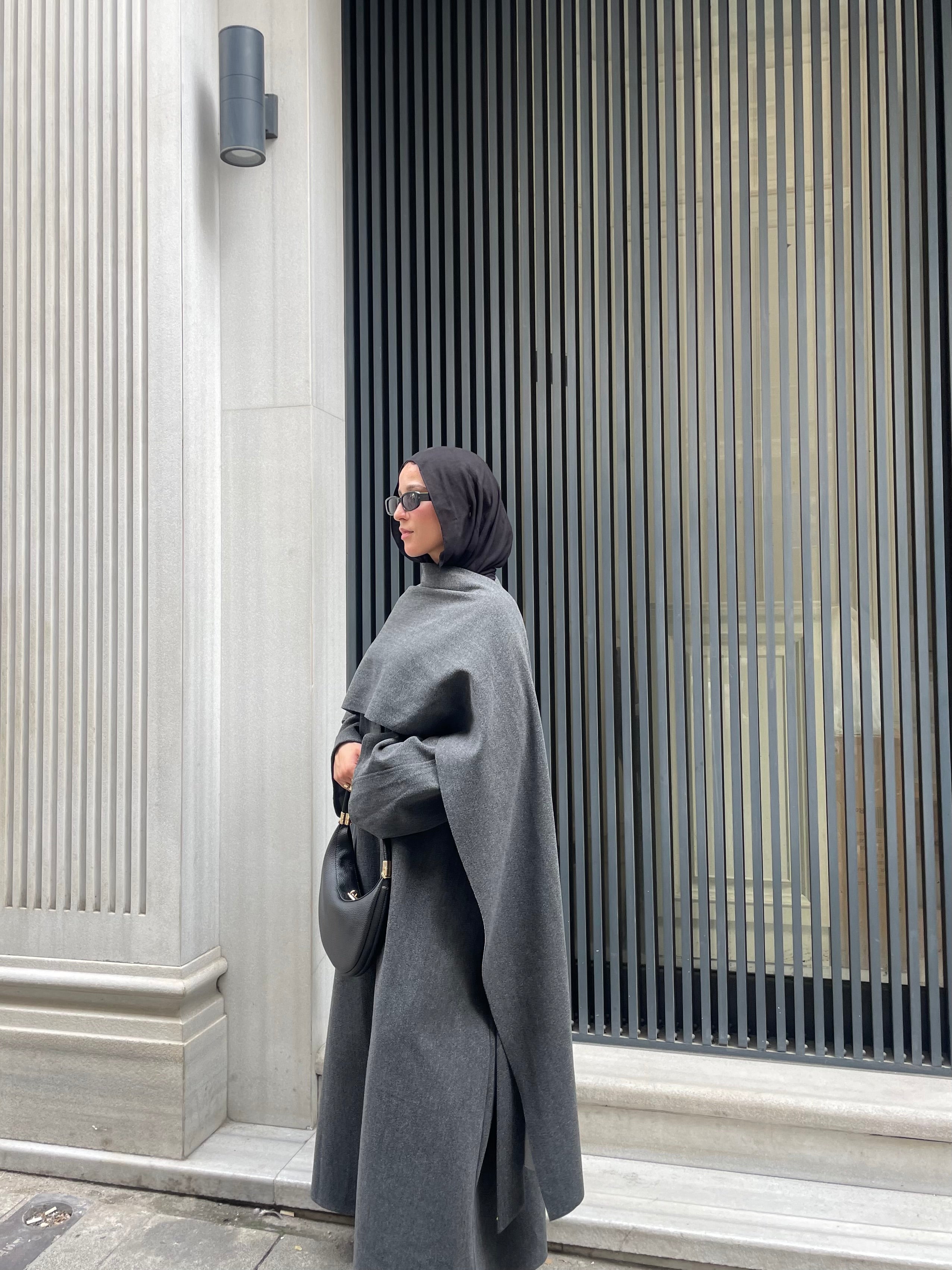 Grey Abaya coat